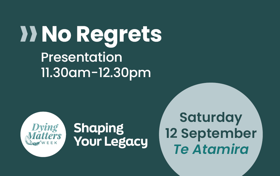 QLDC Libraries Dying Matters Week Website Tile S1 No Regrets